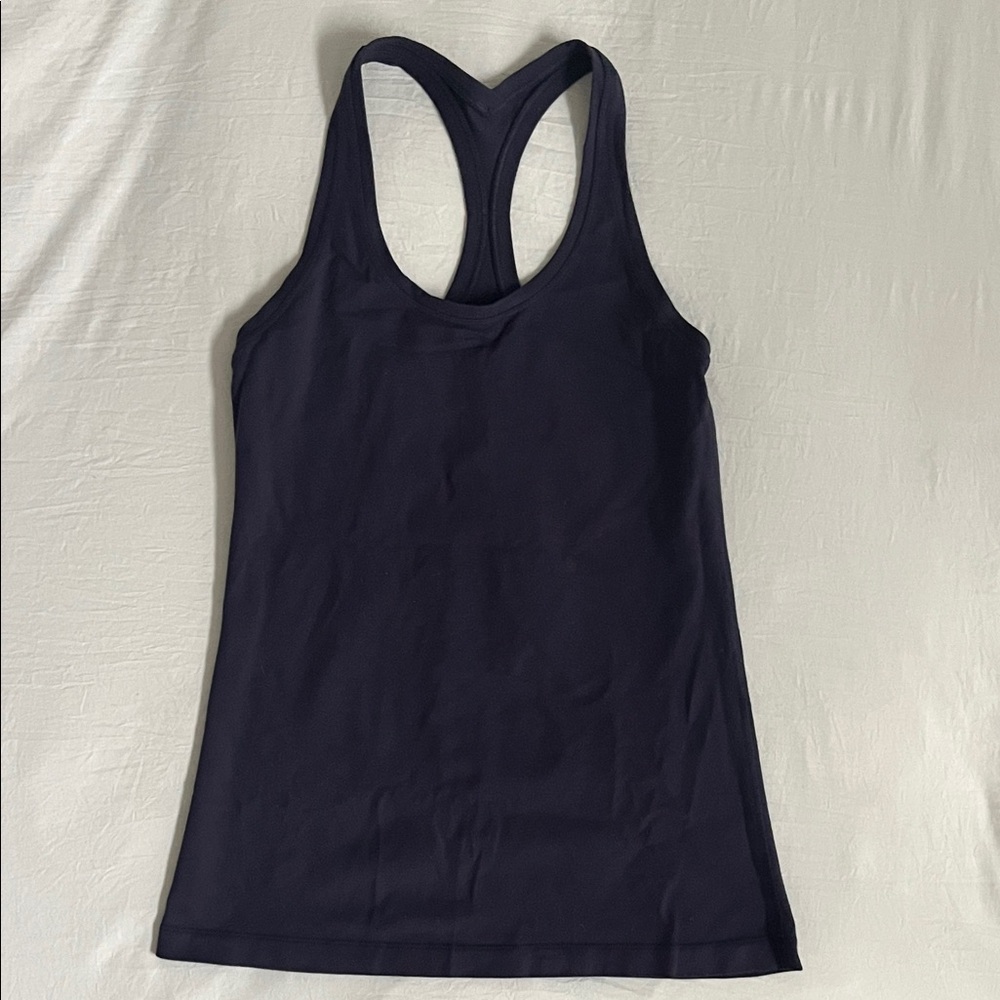 NWOT Lululemon Purple Women's Black Racerback Tank Top